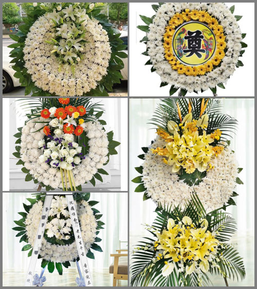 广东梅州市五华县河东镇花圈速递